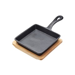 Artesà Cast Iron 15cm Small Fry Pan with Board