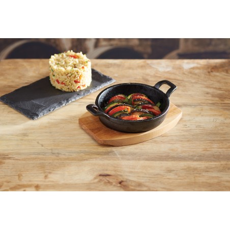 Artesà Cast Iron 20cm Round Small Fry Pan with Board