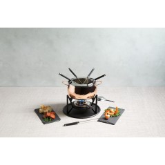 Artesà Hand Finished Copper Effect Fondue Set
