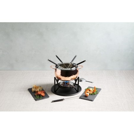 Artesà Hand Finished Copper Effect Fondue Set