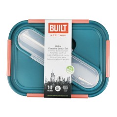 Built Tropics Glass 900ml Lunch Box with Cutlery