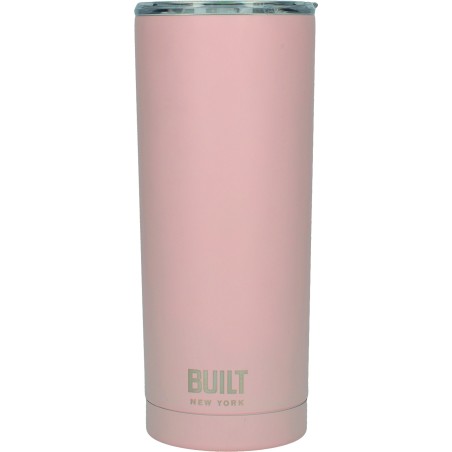 Built 590ml Double Walled Stainless Steel Travel Mug Pale Pink