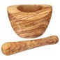World of Flavours Italian Olive Wood Mortar and Pestle World of Flavours Italian Olive Wood Mortar and Pestle