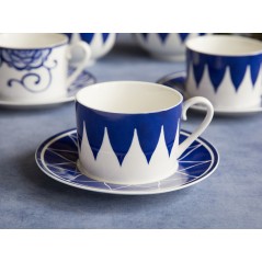 Victoria And Albert The Cole Collection Triangle Geo Cup And Saucer