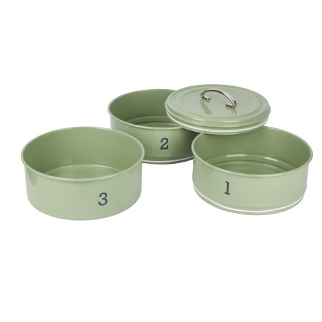 Living Nostalgia Sage Green Three Tier Cake Tin Set