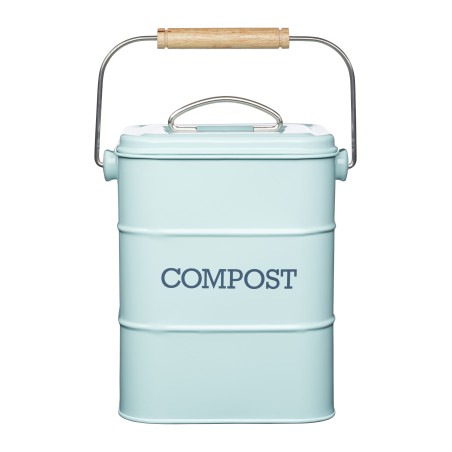 Living Nostalgia Vintage Blue Compost Bin