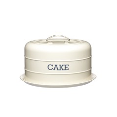 Living Nostalgia Antique Cream Domed Cake Tin