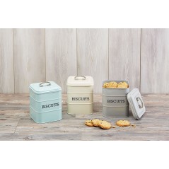Living Nostalgia French Grey Biscuit Tin