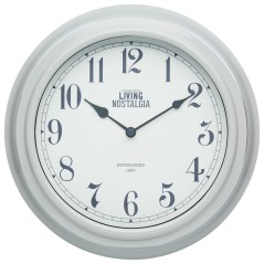 Living Nostalgia French Grey Wall Clock