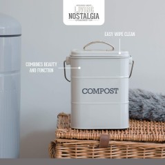 Living Nostalgia French Grey Compost Bin