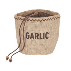 Natural Elements Hessian Garlic Bag