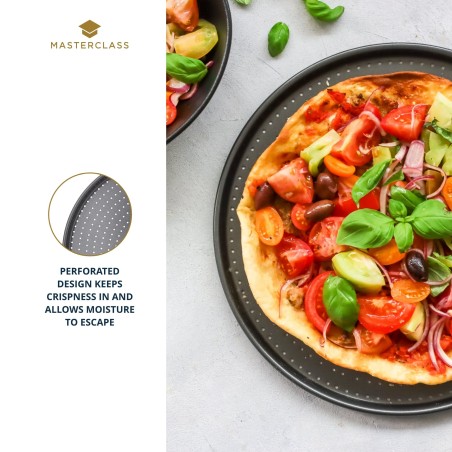 MasterClass Crusty Bake 32cm Non-Stick Pizza Tray