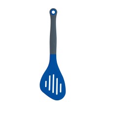 Colourworks Brights Blue - Silicone Slotted Turner Blueberry