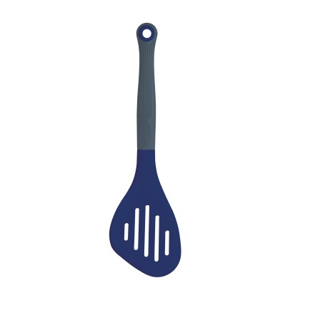 Colourworks Brights Navy - Silicone Slotted Turner Blackberry