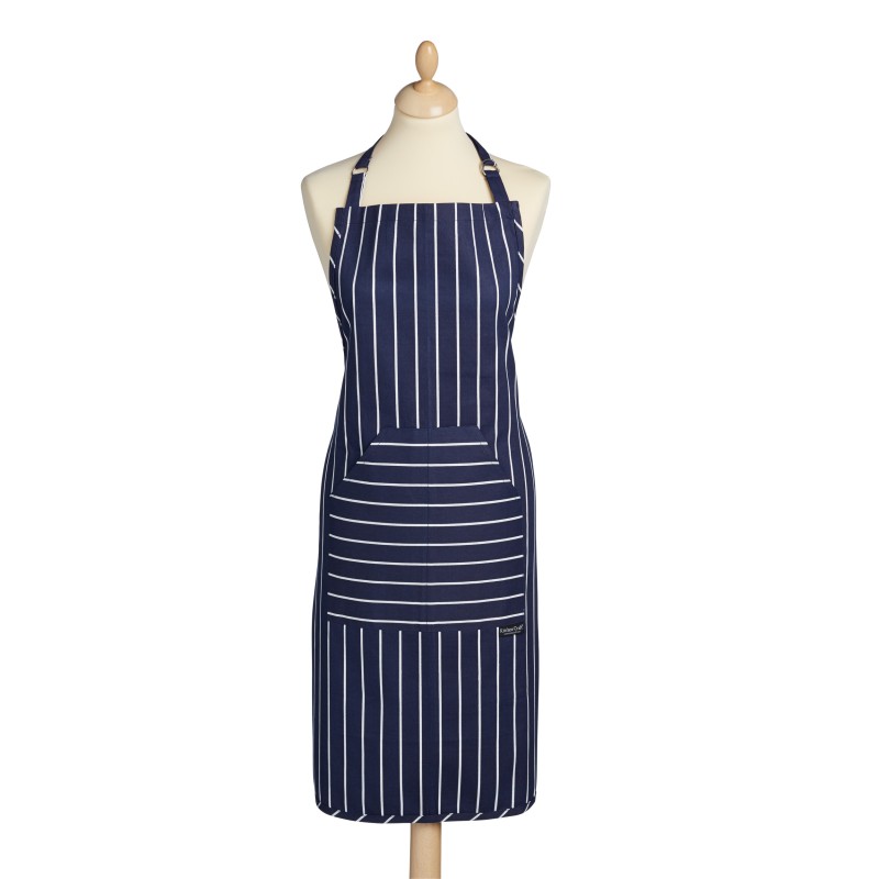KitchenCraft Blue Butcher's Stripe Apron