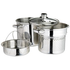 KitchenCraft Stainless Steel 7.5 Litres Multi Cooker