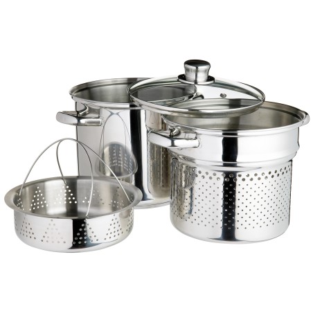 KitchenCraft Stainless Steel 7.5 Litres Multi Cooker