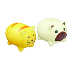 KitchenCraft Ceramic Dog and Cat-Shaped Novelty Salt and Pepper Shakers