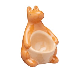 KitchenCraft Ceramic Kangaroo-Shaped Novelty Egg Cup