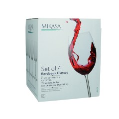 Mikasa Julie Set of 4 Bordeaux Wine Glasses