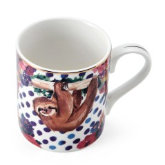 Mikasa Wild at Heart Sloth Print Mug, 280ml