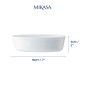 Mikasa Chalk Porcelain Oval Pie Dish, 18cm, White