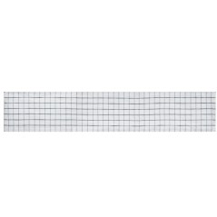 Mikasa Industrial Check Linen-Blend Table Runner, 230 x 33cm