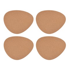 Mikasa Pebble-Shaped Cork Placemats, Set of 4, Natural