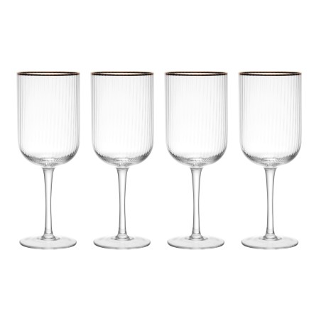 Mikasa Sorrento 4-Piece Crystal White Wine Glass Set, 400ml