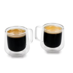La Cafetière 2pc Siena Double-Walled Espresso Glasses Set, 100ml