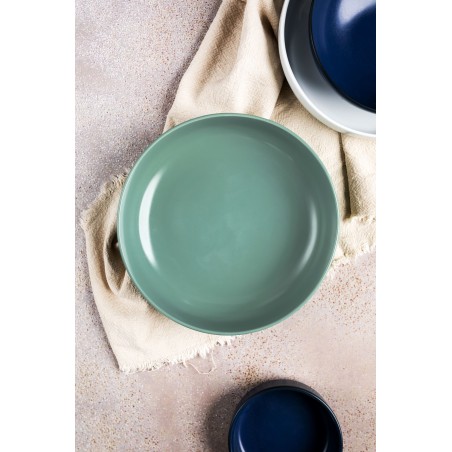 Mikasa Hospitality Bergen Pasta Bowl, 21 cm, Mountain Green