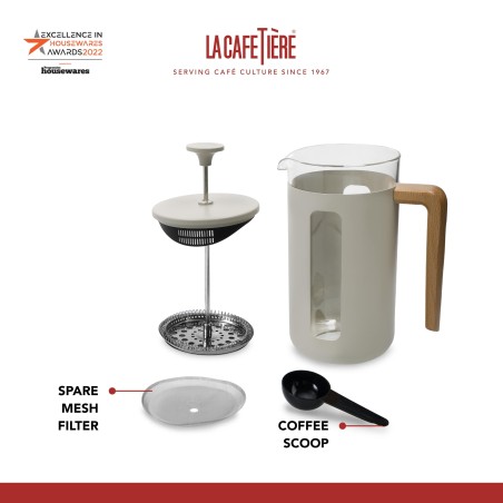 La Cafetière Pisa 8-Cup Cafetiere, Flint