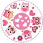 SmileKidz Olivia Owl Pink Cupcake Cases - 250 Cases