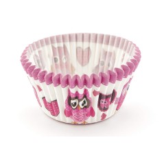 SmileKidz Olivia Owl Pink Cupcake Cases - 250 Cases