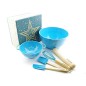 SmileKidz Children's Blue Ollie Owl Baking Gift Set With Mixing Bowl, Utensils & Colander