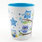 SmileKidz Children's Blue Ollie Owl Cutlery, Plate, Bowl & Cup Eating Gift Set