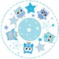 SmileKidz Ollie Owl Blue Cupcake Cases - 250 Cases