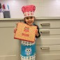 SmileKidz Children's Pink Olivia Owl Apron, Chef's Hat & Tea Towel Textile Gift Set