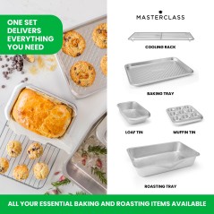 MasterClass Recycled Aluminium 5pc Stacking Baking Set