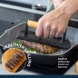 MasterClass Cast Iron Grill Press with Wooden Handle MasterClass Cast Iron Grill Press with Wooden Handle