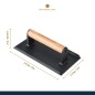 MasterClass Cast Iron Grill Press with Wooden Handle MasterClass Cast Iron Grill Press with Wooden Handle