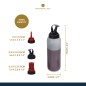 MasterClass Barbecue Bottle Set with 3 Interchangeable Heads, 350ml