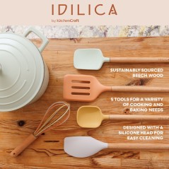 KitchenCraft Idilica Silicone Tool Set, Set of 5