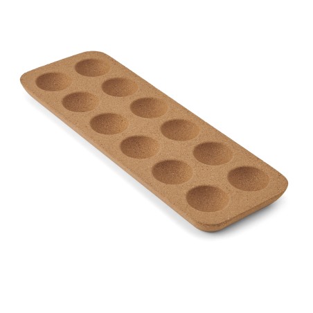 KitchenCraft Idilica Cork Egg Holder, 30 x 10cm