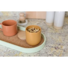 KitchenCraft Idilica Oval Serving Tray with Cork Veneer Base, 38 x 20cm