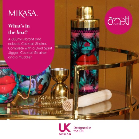 Mikasa x Sarah Arnett Cocktail Shaker Set, 4 Pieces