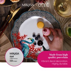 Mikasa x Sarah Arnett Porcelain Dinner Plates, Set of 4, 27cm