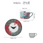 Mikasa x Sarah Arnett Porcelain Cup and Saucer Set, 250ml