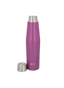 BUILT Apex 540ml Insulated Water Bottle - Purple Glitter