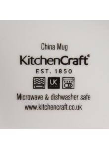 KitchenCraft Fine Bone China Woodcut Goose 330ml Can Mug